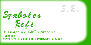 szabolcs refi business card